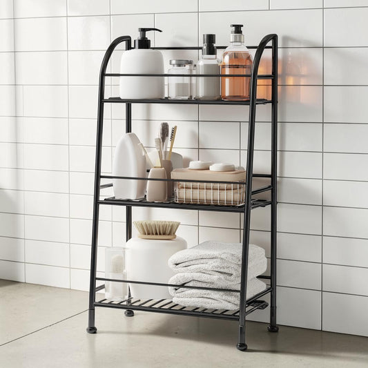 Qybkvm 3-Tier Over-the-Toilet Space-Saving Rack